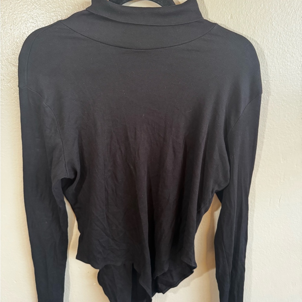 Chic Black Turtleneck Top